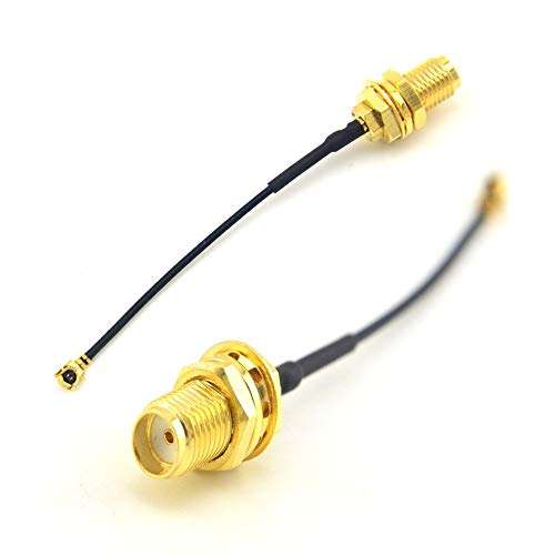 HiLetgo 5pcs IPX IPEX-1 U.FL to SMA Female Pigtail Antenna Wi-Fi Coaxial Low Loss Cable 6 inch (15cm) 3