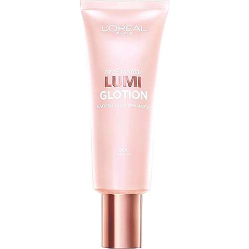 L'Oreal Paris Makeup True Match Lumi Glotion, Natural Glow Enhancer, Illuminator Highlighter, Bronzing Drops For a Sun-Kissed Glow, 901 Fair