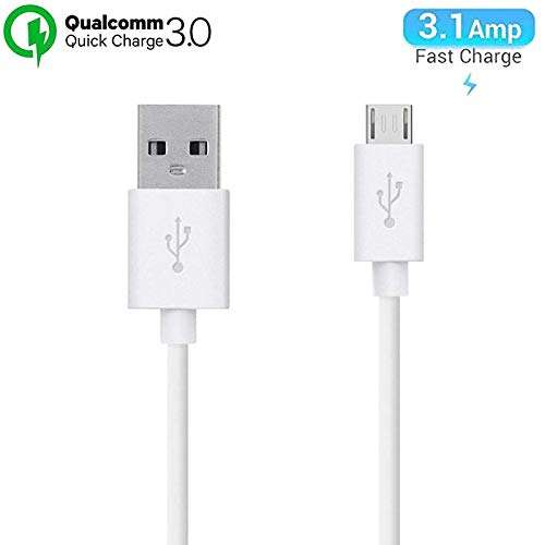 Ragav Enterprise Original Like Micro USB Data Rapid Charge Charger Sync Quick Fast Charging Android V8 Cable for Vivo V15 Pro (3.0 Ampere, 1 Meter, White) 2