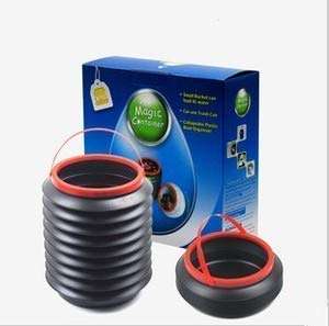 FEXMY Portable Magic Container | Bucket Shape Handy Leak Proof Collapsible Plastic Car Trunk Boot Organizer 5
