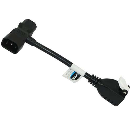 Conntek 7-Inch 13A 125V Dr.T-Xtra Cord IEC C13/C14 Plug to U.S 3 Prong Connector 1