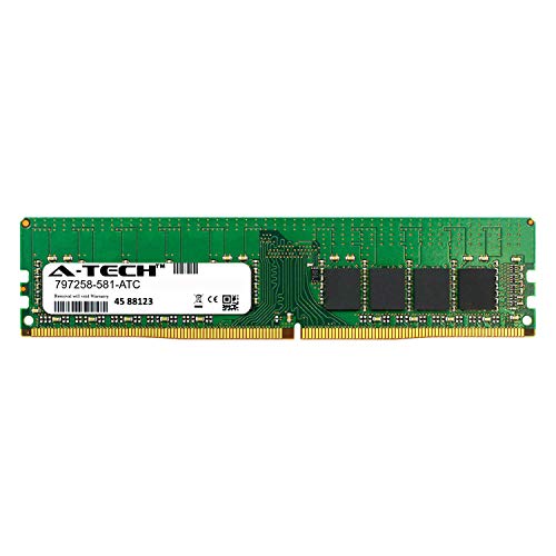 A-Tech Components 8GB Replacement for HP 797258-581 - DDR4 2133MHz PC4-17000 ECC Unbuffered UDIMM 2rx8 1.2v - Single Server Memory Ram Stick (797258-581-ATC)