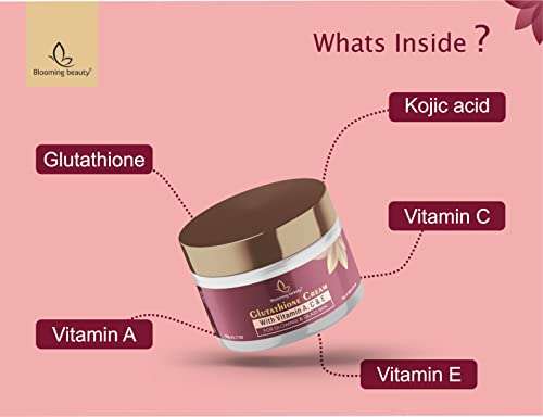 Blooming beauty Day Night Daily use Glutathione Face Cream For Skin Whitening & Glowing face cream day night skin whitening dark spots fairness brightness anti-acne pimple dark circle 50g (Pack Of 1) 2