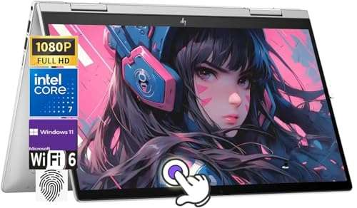 HP Envy x360 2-in-1 14.0" Touchscreen FHD Laptop, Intel Core 7 150U Processor, 16GB RAM 1TB SSD, Backlit Keyboard, Fingerprint Reader, Wi-Fi 6E, Windows 11 Home, Silver 1