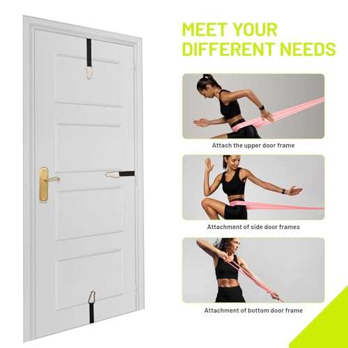 Slim Panda Door Anchor for Resistance Bands Exercises, Resistance Bands Anchor System,Door Gym Attachment for Home Fitness,Strength Training. 6