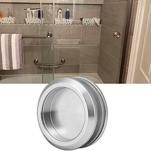 Hilitand Aluminum Alloy Bathroom Round Handle Shower Glass Door Handle Pull Knob for Sliding Door 5