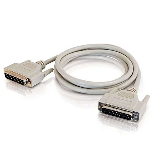 C2G 03039 DB25 M/M Serial RS232 Null Modem Cable, Beige (6 Feet, 1.82 Meters) 2