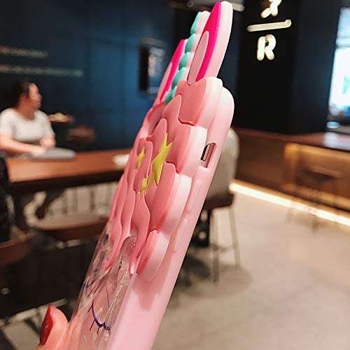 FunTeens Bling Unicorn Case for Apple iPod Touch 6th 5th Generation,3D Cartoon Animal Design Cute Soft Silicone Quicksand Glitter Shiny Cover,Kawaii Cool Skin for Kids Child Teens Girls(iPod Touch5/6) 2