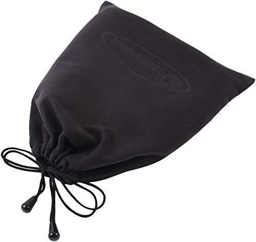 eDimensional 3D Glasses Storage Bag Stealth Black 6 Pack Case Compatible with Samsung 3D Glasses and All Other Active 3-D Glasses with Non Foldable Arms - Includes Microfiber Cleaning Cloth! 4