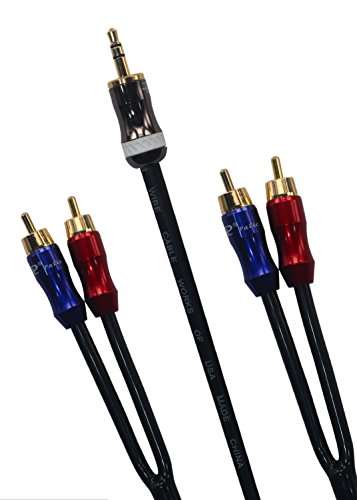 KK-A3.5to4 HiFi Cable - 3.5mm Male to 4-Male RCA Audio Adapter, Stereo Audio Splitter, Gold Plated Plug, 4n OFC Pure Copper Wire - 3.28ft (1M) 1