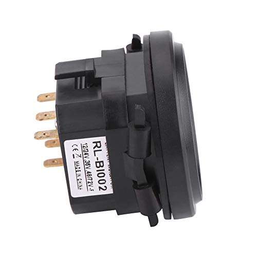 Golfs Cart Battery Indicator 12V/24V/36V/48V/72V LED Digital DC Electricity Indicator Meter DC Battery Gauge Fit for Golfs Cart 4