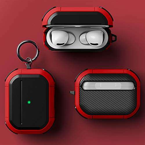 OLEBAND Airpods Pro Case,Vanguard Armor Military Grade Air Pod Pro Protective Cover and Accessories,Compatible with Apple Airpods 3 Charging case for Men Women and Girls 5