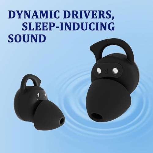 Hulaed Invisible Sleep Headphones,Sleep Earbuds for Side Sleepers,Comfortable Noise Blocking Headphones for Sleeping 6