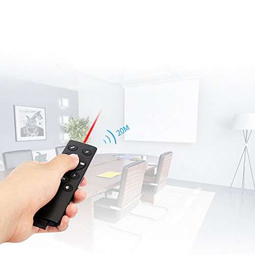 Miritz 2.4GHz Wireless Presenter, USB Control PowerPoint PPT, Remote Control Clicker for Multi Media Devices, Projector, PC, Television,Tablet ect 6