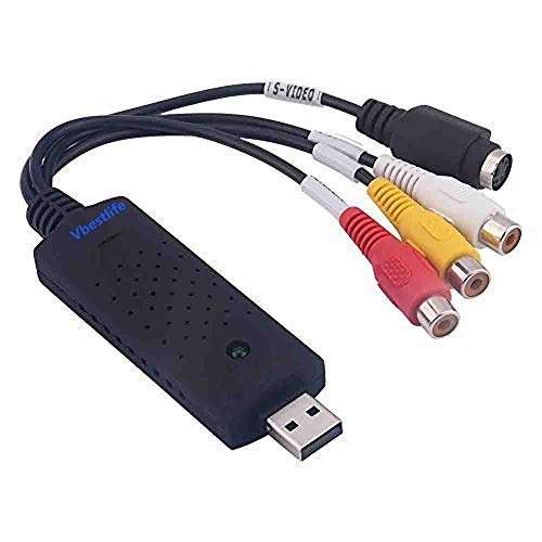 Yosoo USB 2.0 VHS to DVD RCA Converter Adapter Video Capture Card for Win XP 7 1