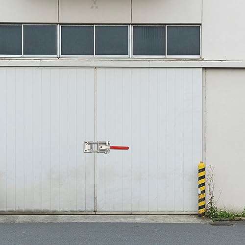 10.2 Inch Heavy Duty Large Toggle Clamp Latch, 7700Lbs Holding Capacity, Tire Carrier Latch, Self-Lock U-Bolt Adjustable for Trailer Latch, Machine, Smoker Lid, latches Hardware, by GENHAKON. 5