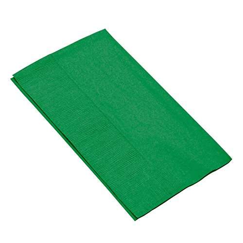 Festive Green 2-Ply Guest Towels - 8" x 4" (Pack Of 40) - Luxury Paper Hand Towels For Parties & Events 3