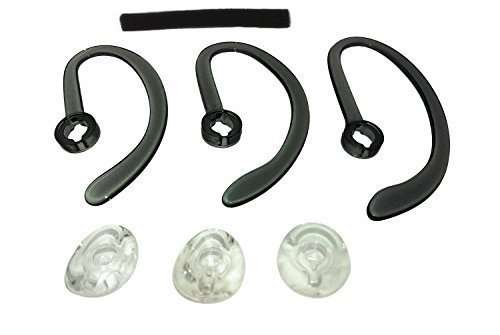 AvimaBasics CS540 Ear Tips | Replacement Earbuds Ear Buds Headset Parts Spare Kit Ear Loops Compatible with Plantronics CS540 WH500 W440 Savi W740 - Includes: 3 Earloops, 3 Eartips & Foam Tube 1