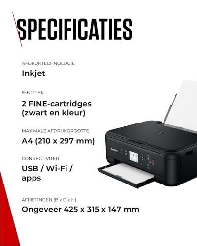 Canon - Multifunction Printer Canon FEMMIN0235 2228C006 Pixma TS5150 Dúplex WIFI Black 6