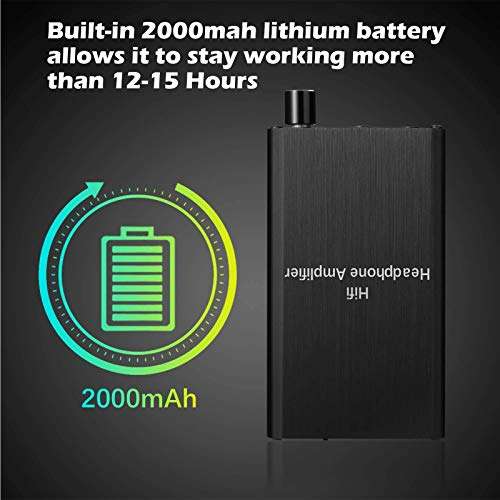 Headphone Amplifier, Portable HiFi Headphone Amp 3.5mm Stereo Audio Gain Switch Support Impedance 16-300Ω Headset for MP3/MP4 /Phones/Digital Players/Computers/Xbox one,PS4,PS5 Controller 5