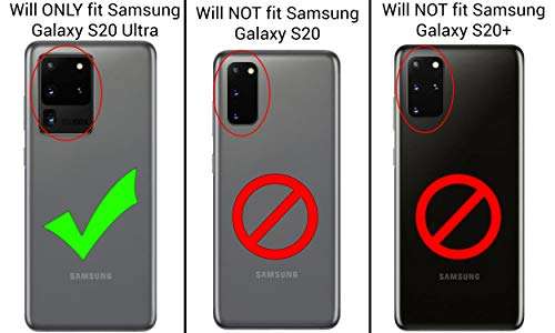 CoverON Rugged Belt Clip Explorer Series for Samsung Galaxy S20 Ultra Holster Case - Matte Black 2