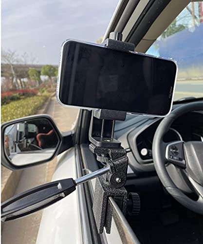 Jnrtifow Car Window Mount with Cell Phone Tripod Mount for Smartphone Camera Telescopes, Spotting Scopes, Binoculars, Night Vision Devices 5