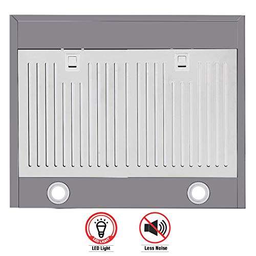 INALSA 60 cm, 1150 m3/hr Kitchen Chimney Classica 60BKBF with Stainless Steel Baffle Filters, Push Button Control, 7 Year Warranty On Motor 4