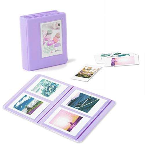 Fujifilm Instax Mini 8 Accessories, Leebotree 10 in 1 Camera Bundles Set Include Camera Case/Album/Selfie Lens/Colored Filters/Wall Hang Frames/Film Frames/Border Stickers/Corner Stickers/Pen (purple) 3