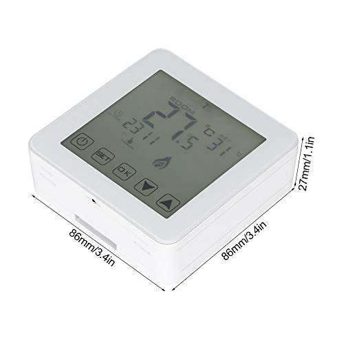 Wall-Mounted Programmable LCD Screen Digital Electric Heating Thermostat Room Temperature Controller Electronic Microscopic Computer Heating 2