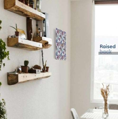 3dRose Wall Clock Silent - 10 inch - Cute Image of Watercolor Pattern - Christmas 4