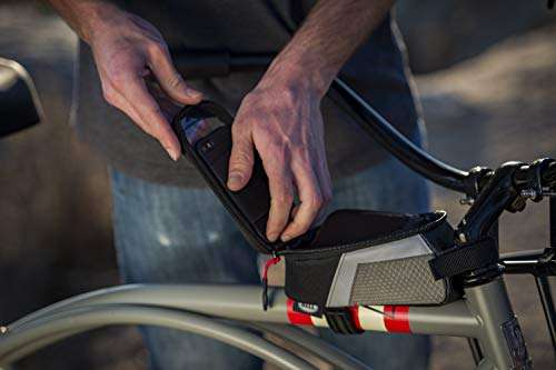 BELL Stowaway 450 Top Tube Frame Bag with Phone Storage - Black/Silver 2