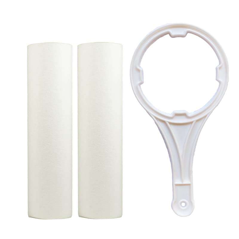 LYLE EASY TO FIND 2 Pcs Sediment Filter 6 Inch Candle/RO Filter/Pre Filter/Spun Filter Compatible with Pureit Water Purifier Comes with Opening Spanner 1