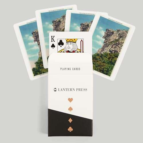 Lantern Press New Hampshire, Franconia Notch State Park View of The Old Man of The MTS (52 Playing Cards, Poker Size Card Deck with Jokers) 6