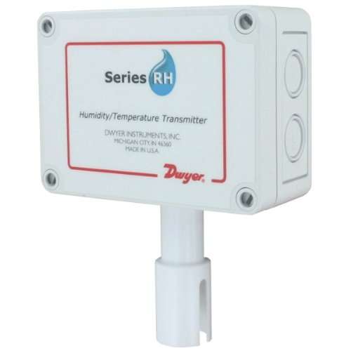 Dwyer® Humidity/Temperature Transmitter, RHP-2O2B, OSA, 2% Accuracy, 0-10 V