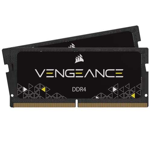 Corsair Vengeance Performance SODIMM Memory 16GB (2x8GB) DDR4 3200MHz CL22 Unbuffered for 8th Generation or Newer Intel Core i7, and AMD Ryzen 4000 Series Notebooks Black 1