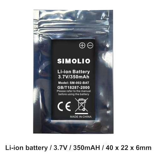 SIMOLIO Replacement Li-Battery Wireless TV Headsets SM-823 Pro, SM-823D Pro, SM-824D1, SM-824D2, SM-828D1, SM-828D2, SM-8245 and SM-863D Series, Rechargeable Battery TV Hearing Headset 4