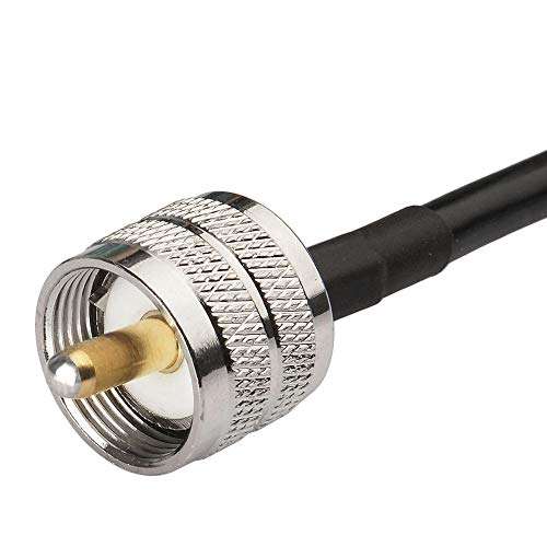 Bingfu Boat Marine Vehicle VHF Ham Mobile Radio Antenna VHF UHF 136-174MHz 400-520MHz Magnetic Base PL259 Male Antenna for Garmin Uniden Cobra ICOM Standard Horizon Eclipse Marine Two Way Radio 6