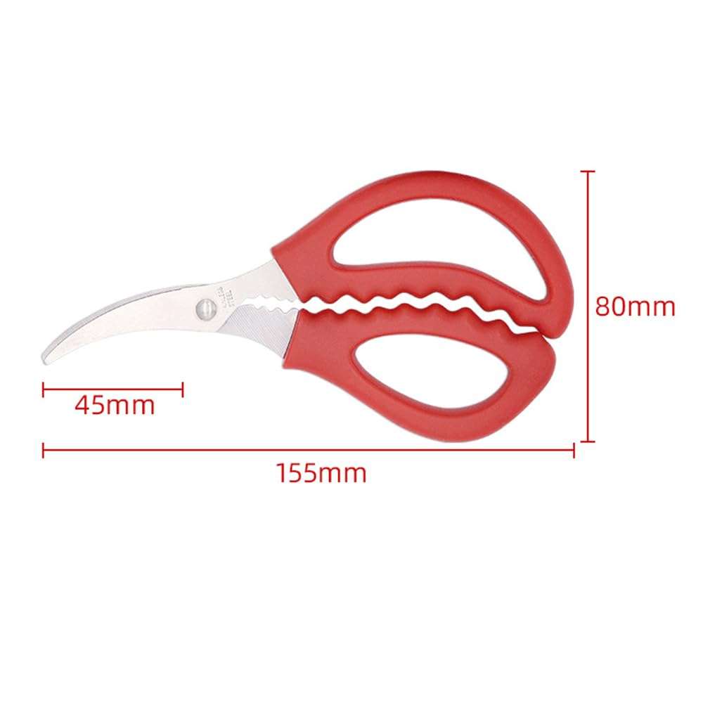 10 PCS Kitchen Seafood Scissors for Crab Legs,Multifunctional Stainless Steel Shears,Lobster Scissors, Crab Crackers and Seafood Tools 3