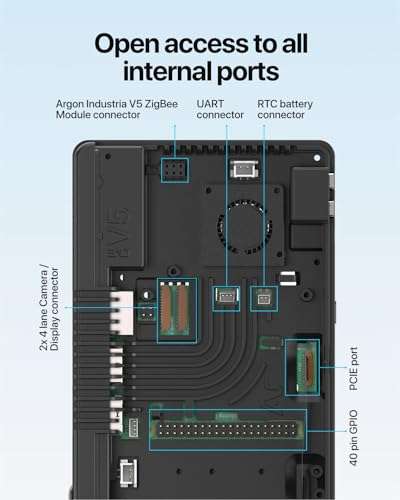 Argon ONE V5 M.2 Case for Raspberry Pi 5 (M.2 Single NVME) 5