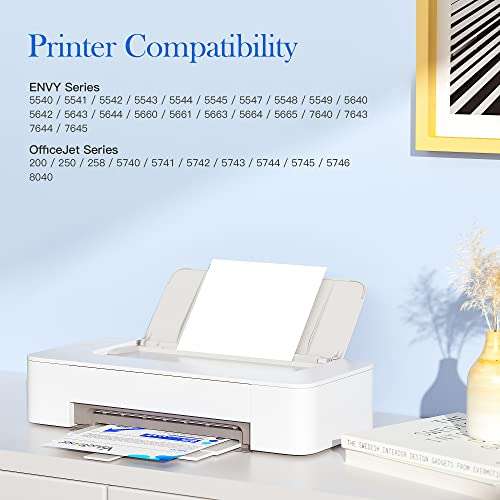 Valuetoner 62XL Ink Cartridges Black and Color Remanufactured for HP Ink 62 for HP 62XL Works with HP Envy 7640 7645 5660 5540 5640 7644 OfficeJet 5740 5741 8040 OfficeJet 200 250 258 Series (2-Pack) 2