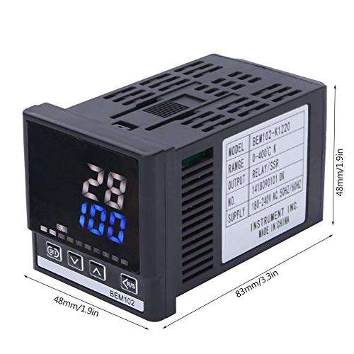 Romantic Valentine's Day K-Type Thermostat Temperature, Digital Temperature Controller, 0-400°C Thermostat, High Accuracy 180-240VAC 50/60Hz Ovens Industrial Boilers for Heating Furnaces Petrochem 6