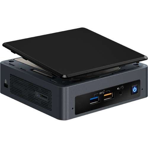 Intel NUC NUC8i5BEK Mini PC/HTPC, Intel Quad-Core i5-8259U 2.3GHz, 8GB DDR4, 240GB m.2 SSD, Windows 10 Pro, WiFi, Bluetooth, 4k Support, Dual Monitor Capable (i5 NUC Slim 8GB RAM + 240GB SSD) 1