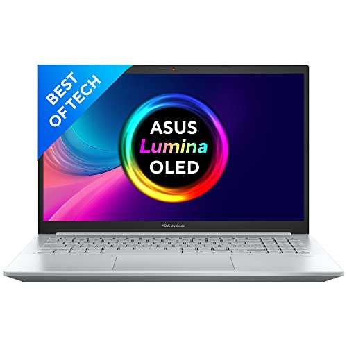 ASUS Vivobook Pro 15 OLED, AMD Ryzen 7 5800H, 15.6" (39.6 cm) OLED, Creator/Gaming Laptop, Thin & Light Laptop (16GB/1TB SSD/4GB RTX 3050/Win11/Fingerprint/Silver/1.65 kg),M3500QC-L1712WS 1