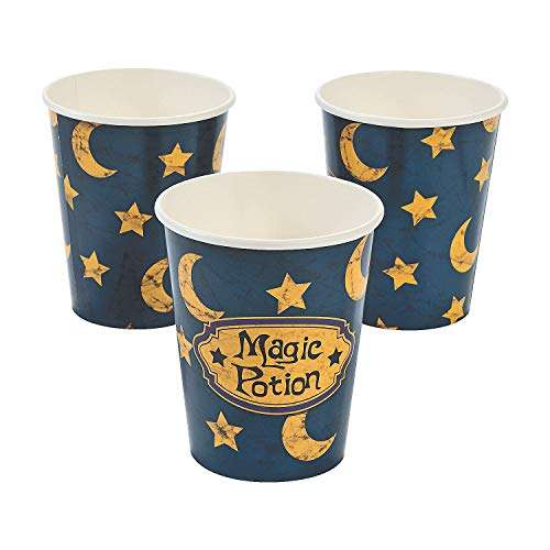 Fun Express - Wizard Realm 9oz Cup (8pc) for Birthday - Party Supplies - Print Tableware - Print Cups - Birthday - 8 Pieces