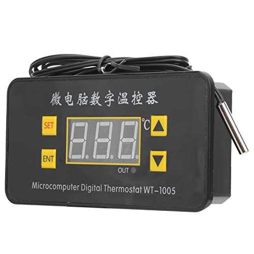 PUSOKEI Digital Temperature Controller, 110‑220V ‑55~120℃ waterproof High Accuracy Thermostat controller for incubation equipment chassis air conditioning system WT‑1005 1