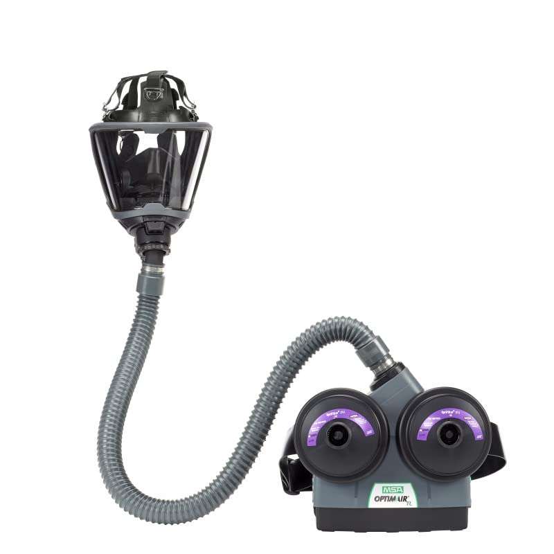 MSA 10081116 OptimAir TL Powered Air-Purifying Respirator Standard Kit - for Hoods, Standard Battery, Includes Charger & Appropriate Breathing Tube, Durable Respiratory Protection 4