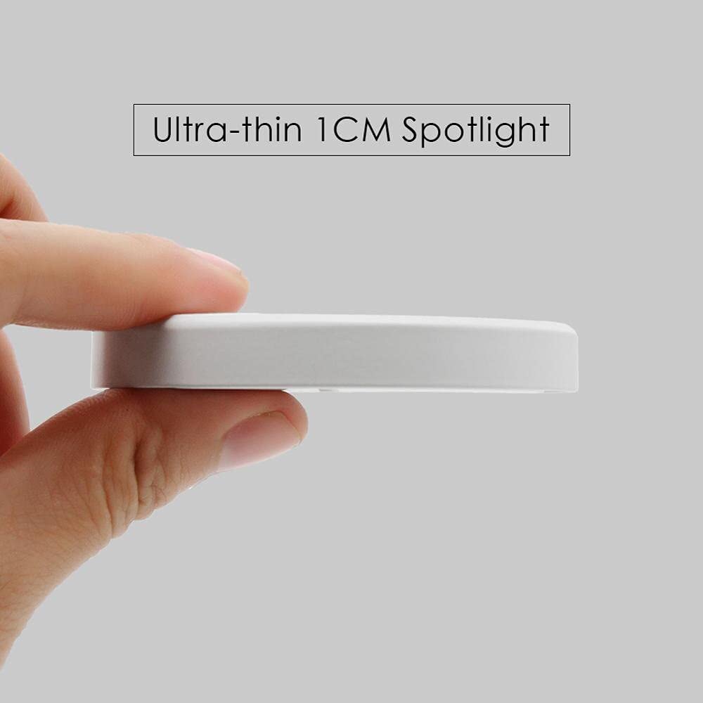 RADIANT LED Cabinet Light, Cupboard Light, Striker Light (2 Watt) Warm White Color, Magnetic Elegant Cover, Surface Mounted (Pack of 1 Recessed Ceiling Lamp )(Metal) 3