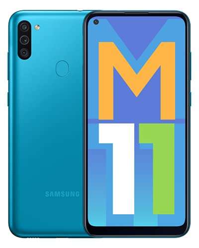 Samsung Galaxy M11 (Metallic Blue, 3GB RAM, 32GB Storage) with No Cost EMI/Additional Exchange Offers
