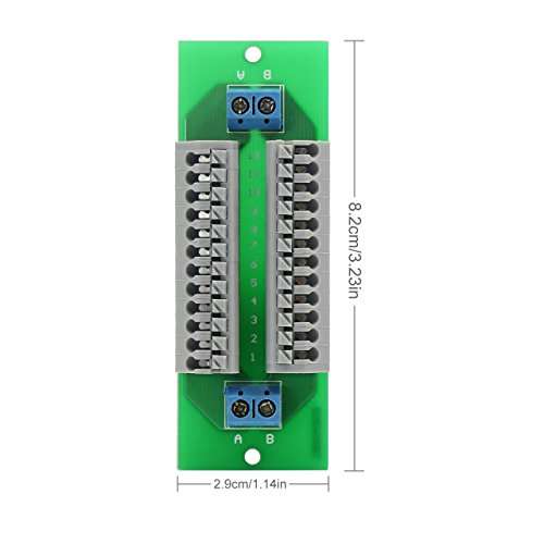 Evemodel 1X 12 Position Prewired Power Distribution Board Block 2 Inputs 2 x 13 Outputs for DC AC Voltage 5