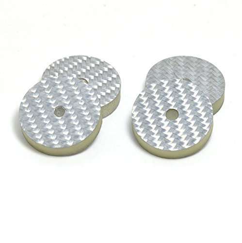 4pcs 255mm Carbon Fiber Speaker Spike Mat Base Pad Shoe Isolation Hifi Mounts 2